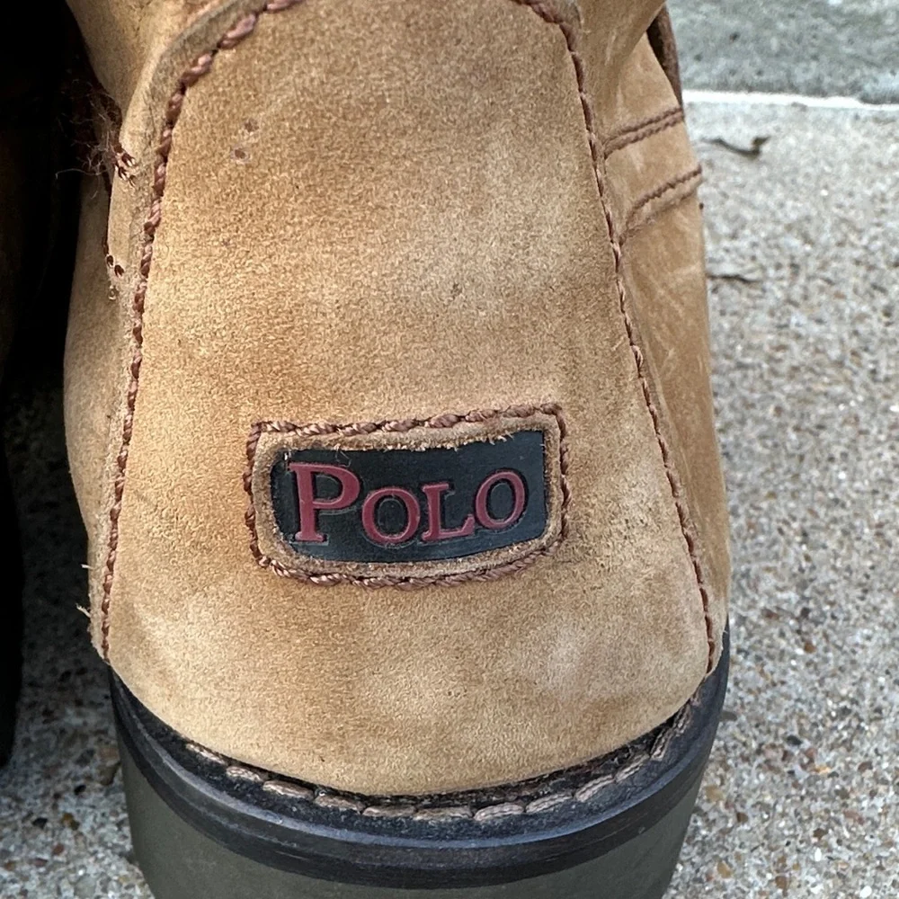 Polo by Ralph Lauren Ranger Tan Leather Men's Boots 9.5 D - Picture 3 of 11